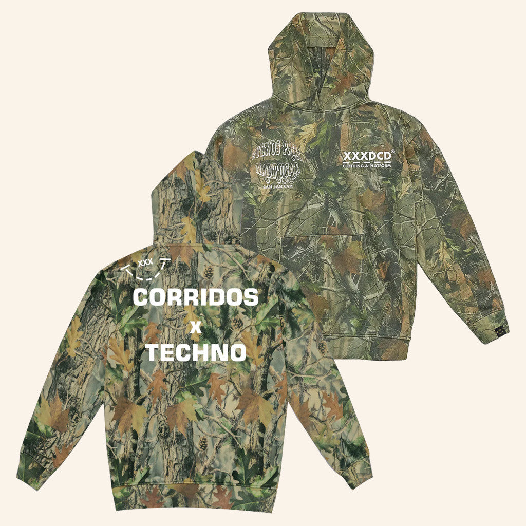 Xxxdcd Merch Corridos X Techno Forest Camo Hoodie Best Gifts For Dad