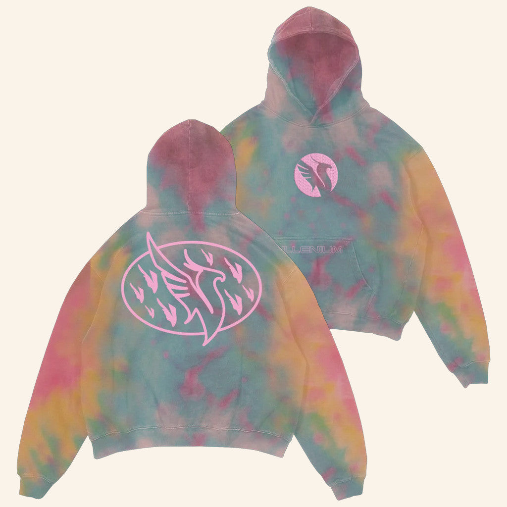 Illenium Merch Phoenix Tie Dye Hoodie Gifts For Best Friends