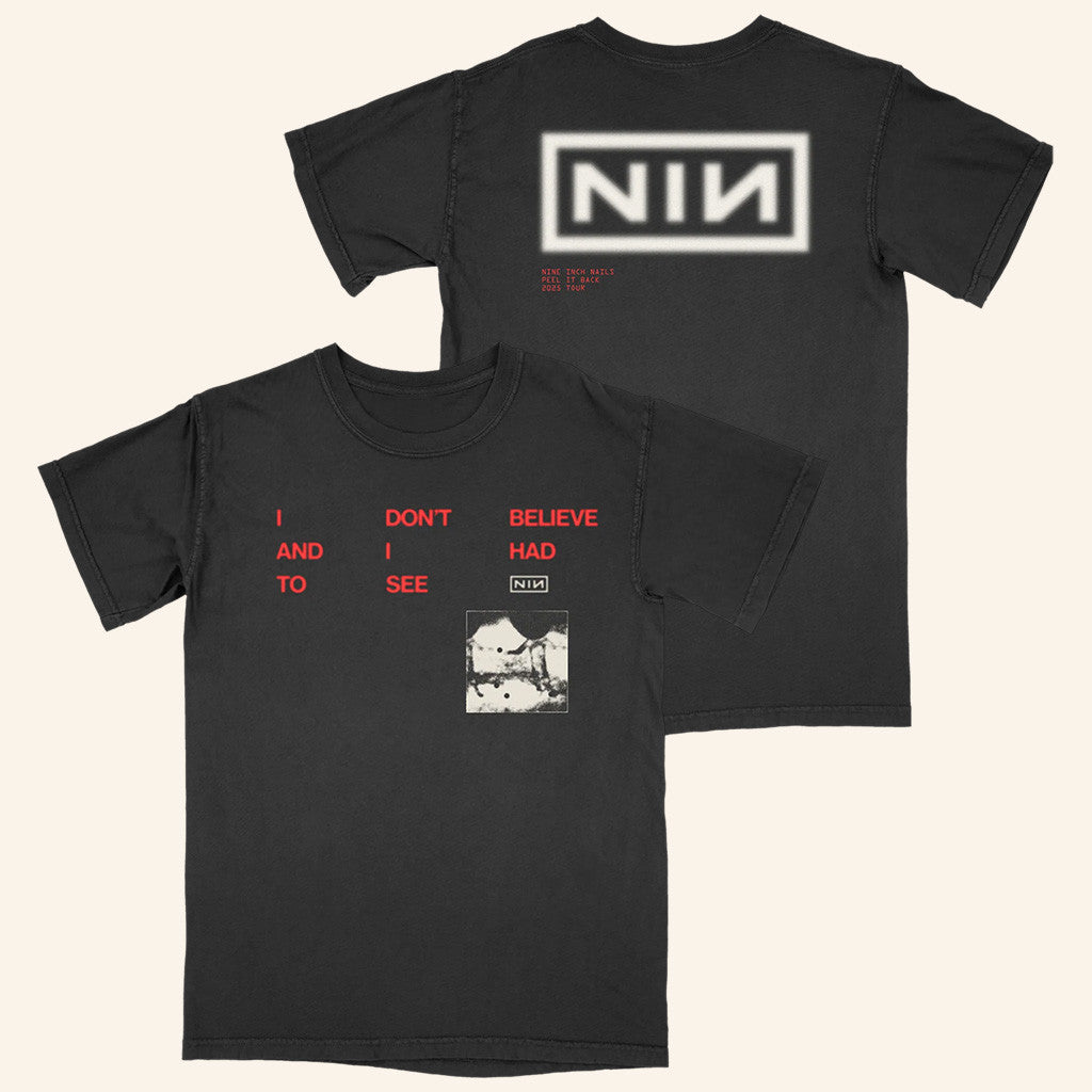 NIN Peel It Back Tour Merch CBH Lyric T-Shirt Nine Inch Nails Merch Gifts For Husband