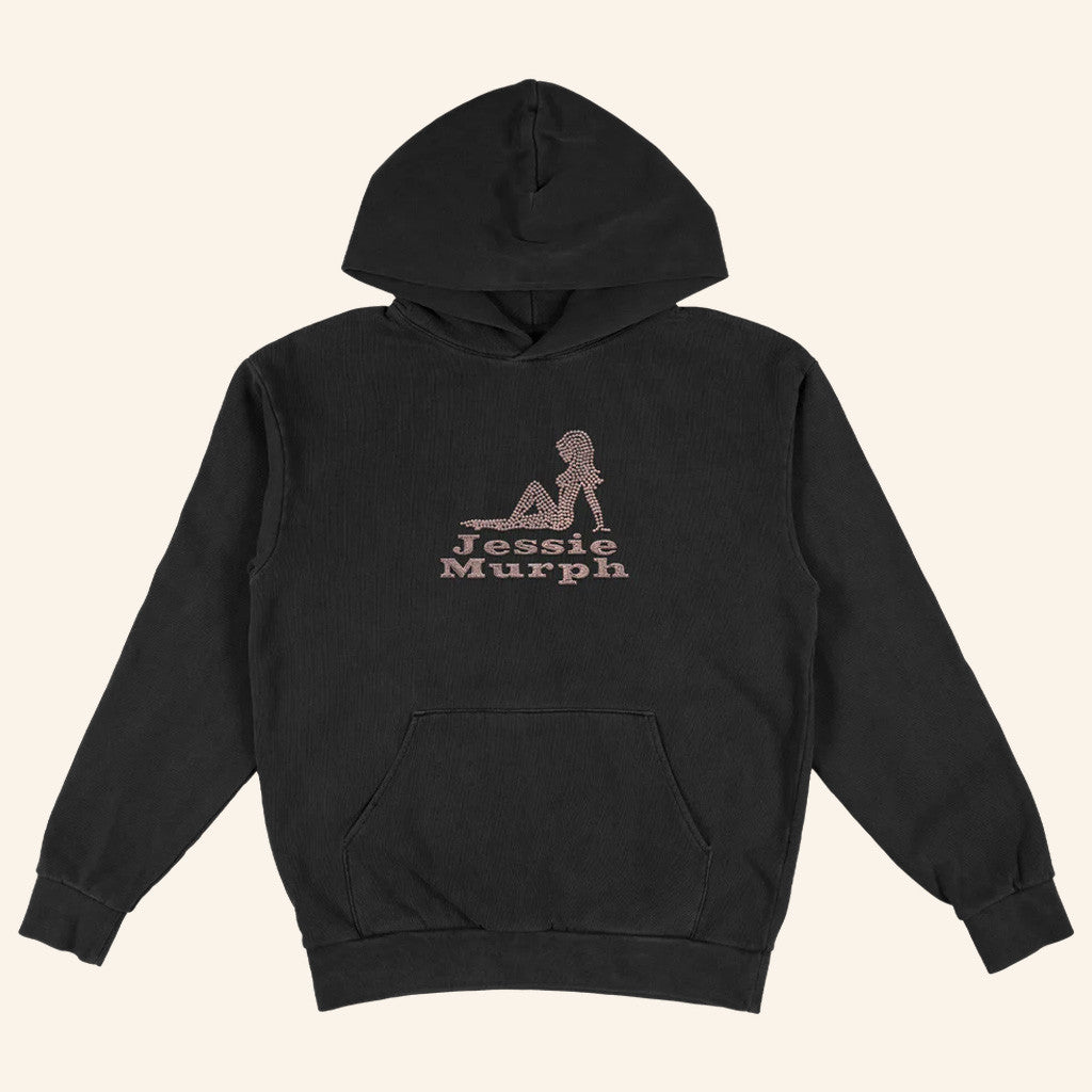Jessie Murph Merch Rhinestone Silhouette Hoodie Best Gifts For Her
