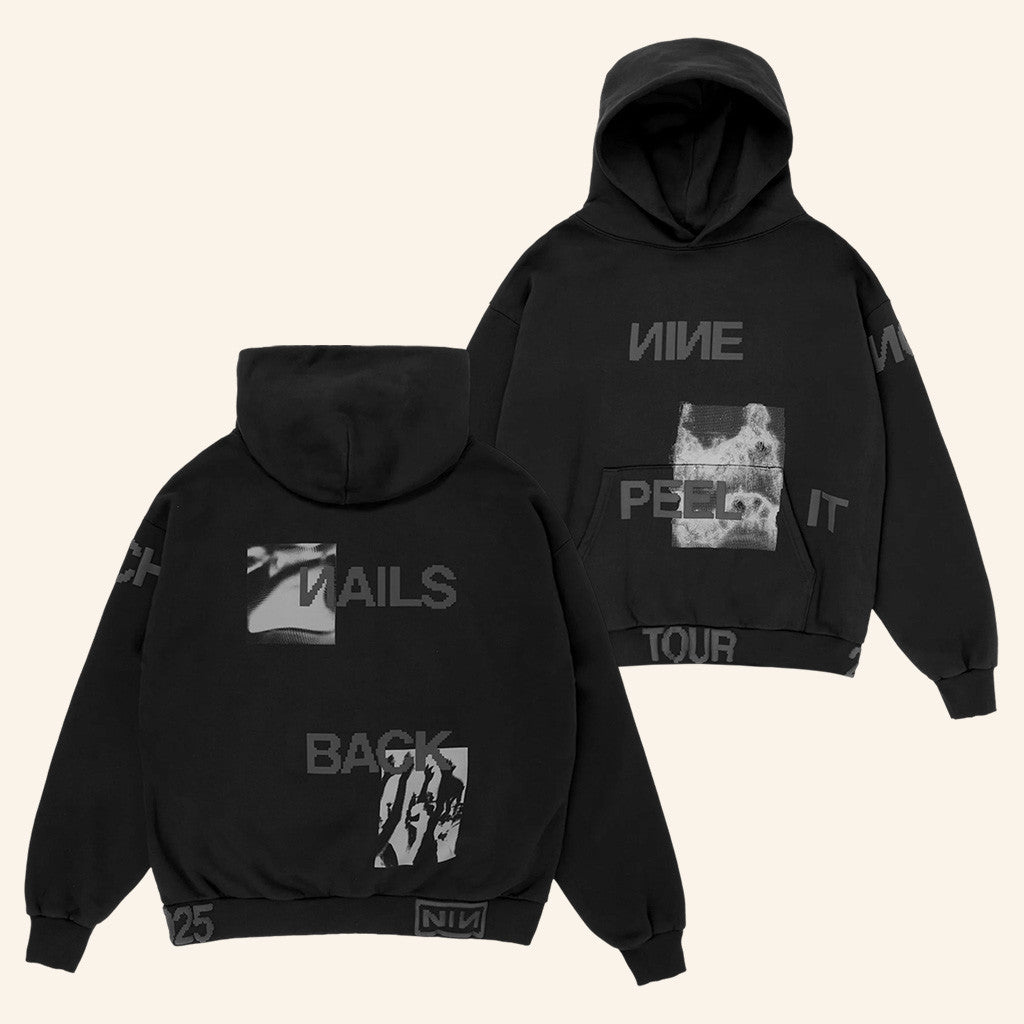 NIN Peel It Back Tour Merch Peel It Back Tonal Hoodie Nine Inch Nails Merch Fans Gifts