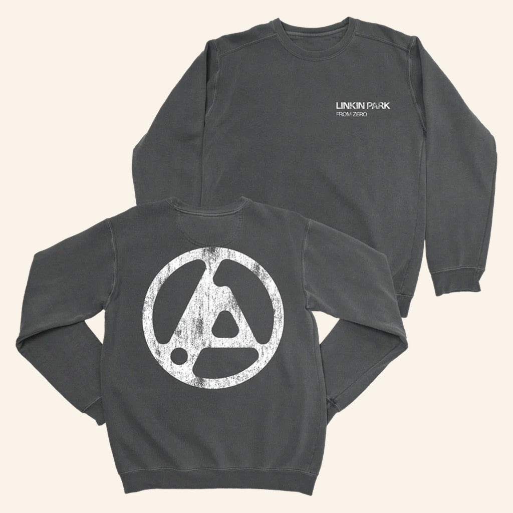 Linkin Park Merch From Zero 2025 Tour From Zero Distressed Logo Sweatshirt Gifts For Music Lovers