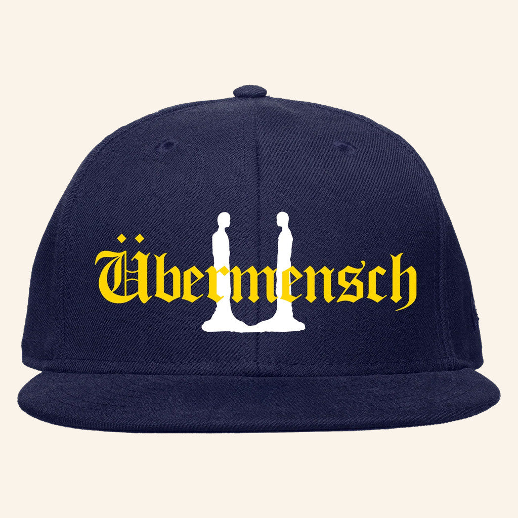 G Dragon Merch Ubermensch Structured Snapback Hat Navy Gifts For Fans