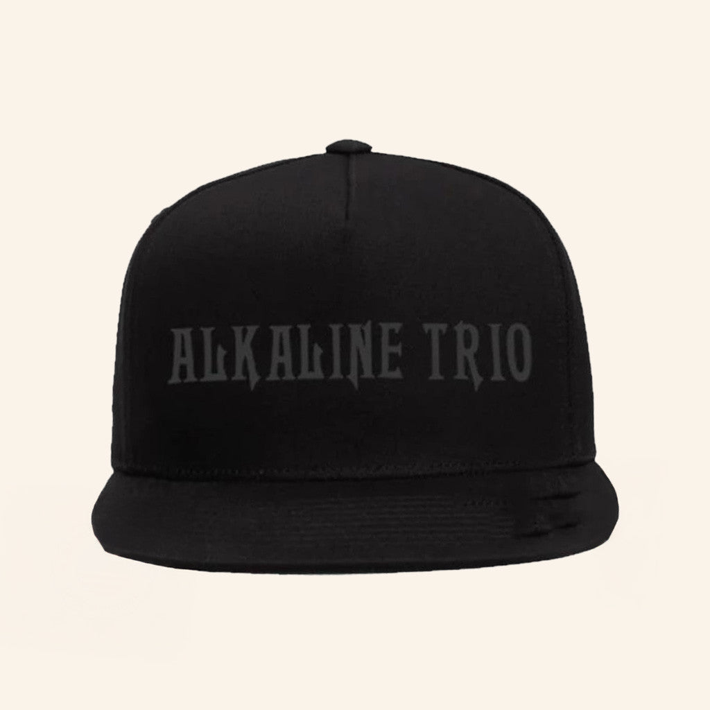 Alkaline Trio Merch Logo Embroidered Black Snapback Hat Best Gifts For Him