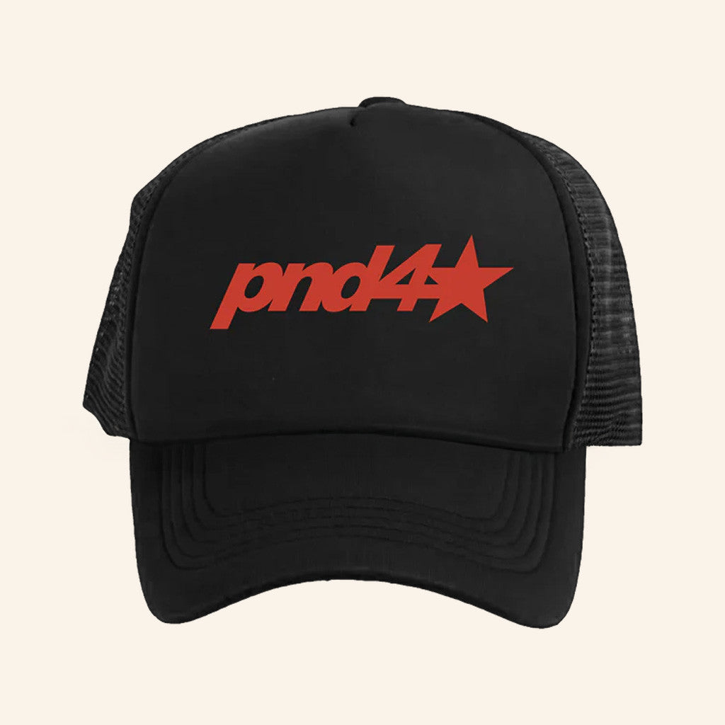 OVO Merch Partynextdoor 4 Black Logo Trucker Hat Gifts For Husband