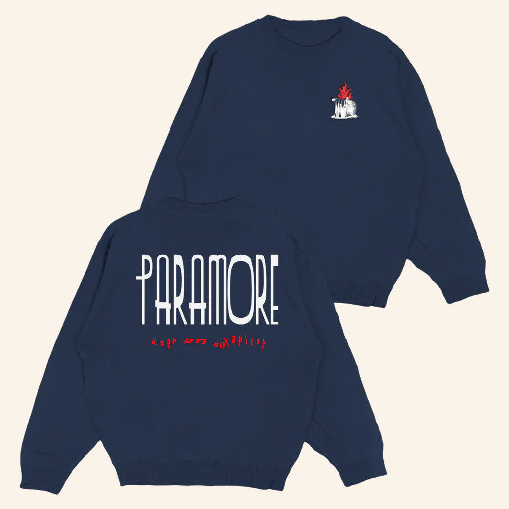 Paramore Merch Thick Skull Van Crewneck Sweatshirt Gifts For Besties