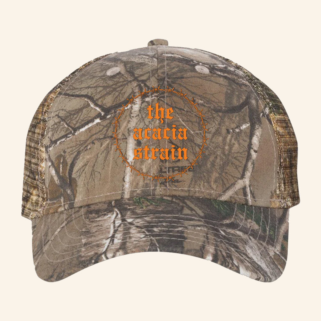 The Acacia Strain Merch Barbed Wire Camo Hat Embroidered Best Gifts For Boyfriend