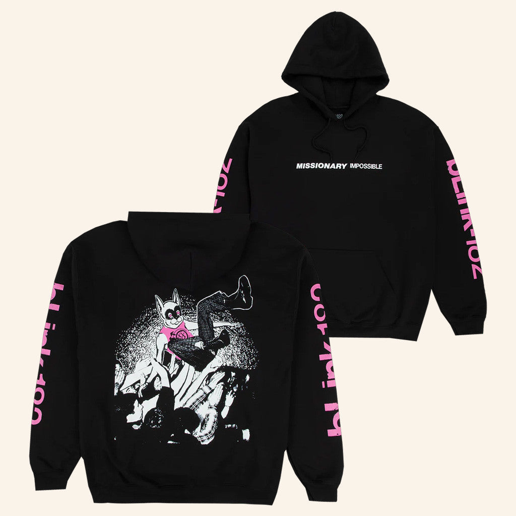 Blink 182 Merch Missionary Impossible Tour Hoodie Cool Gifts For Music Lovers