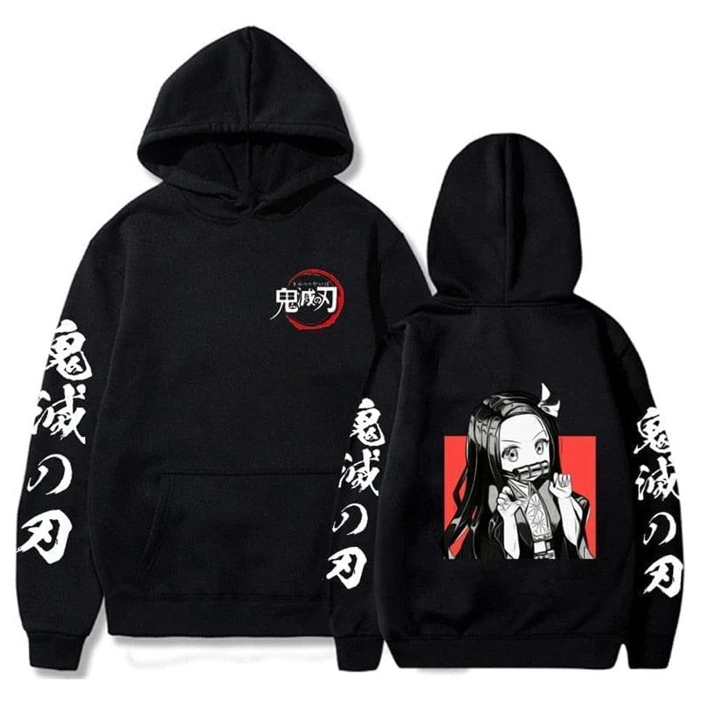 Demon Slayer Merch Demon Slayer Nezuko Hoodie Gift Ideas For Husband