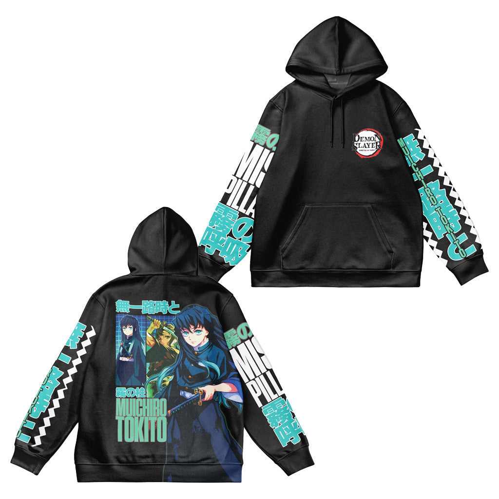 Demon Slayer Merch Muichiro Tokito V2 Demon Slayer Streetwear Hoodie Gifts For Him
