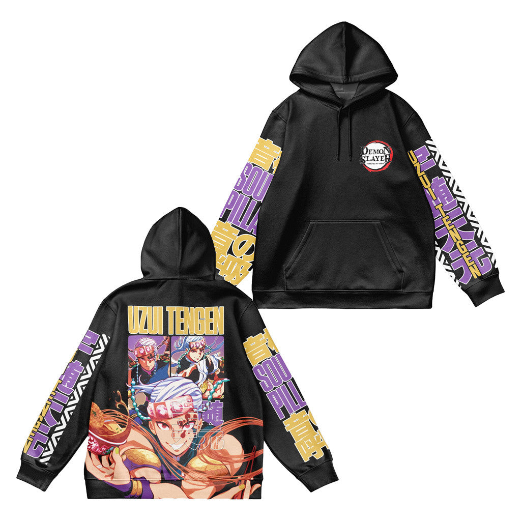Demon Slayer Merch Uzui Tengen V2 Demon Slayer Streetwear Hoodie Gifts For Friends