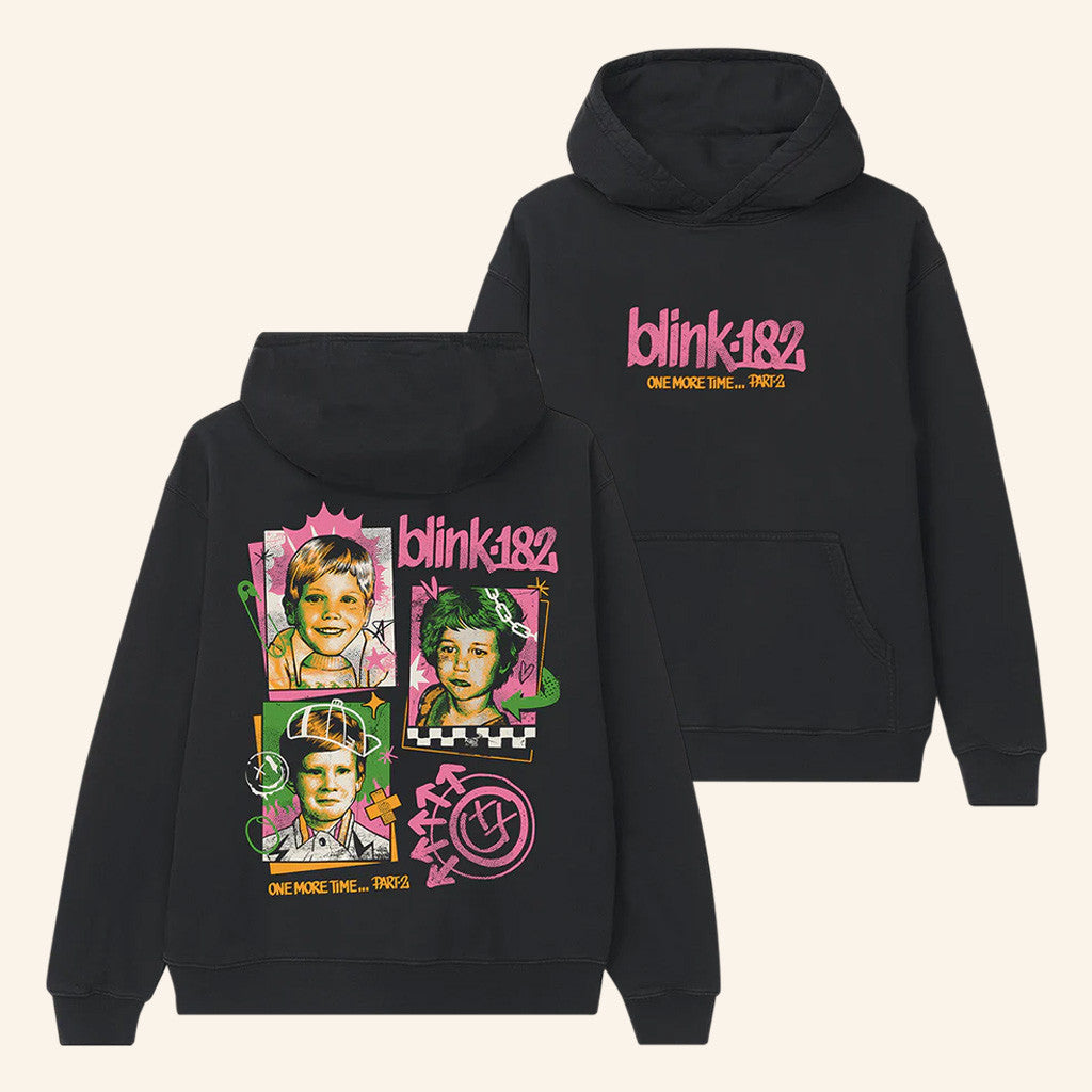 Blink 182 Merch One More Time Part 2 Hoodie Music Lover Gifts For Him