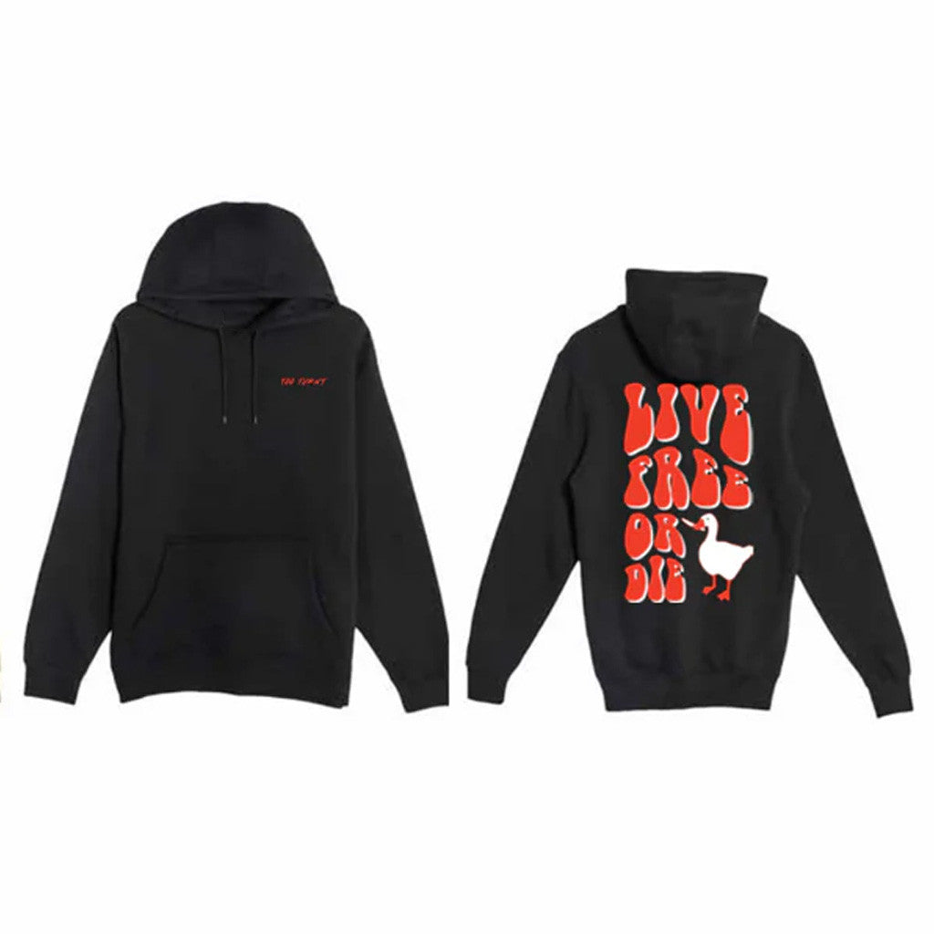 Too Turnt Tony Merch Live Free Or Die Duck Hoodie Gifts For Friends