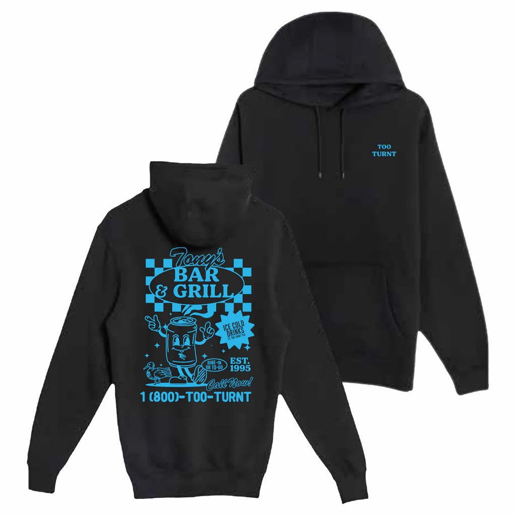 Too Turnt Tony Merch Tony's Bar And Grill Hoodie Present For Friends
