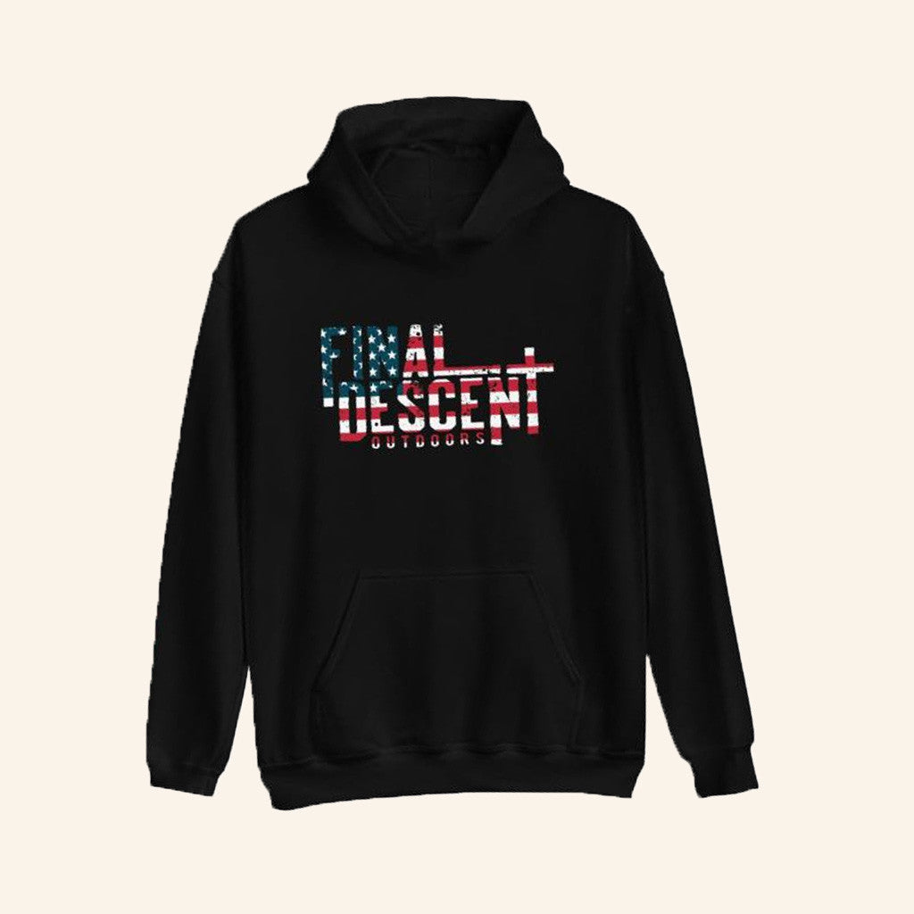 Final Descent Outdoors Merch Fdo Flag Hoodie Gifts For Dad