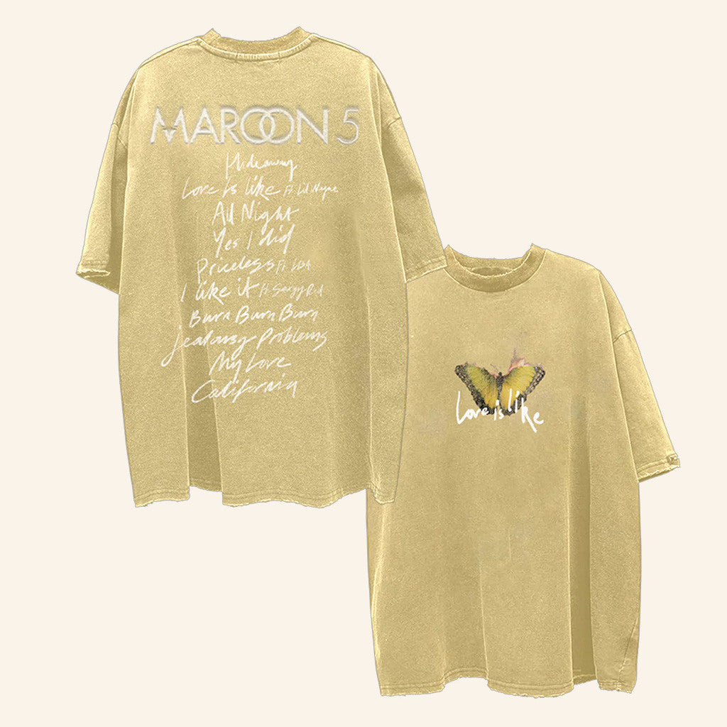Maroon 5 Merch Love Is Like Shirt Gift Ideas For Fans