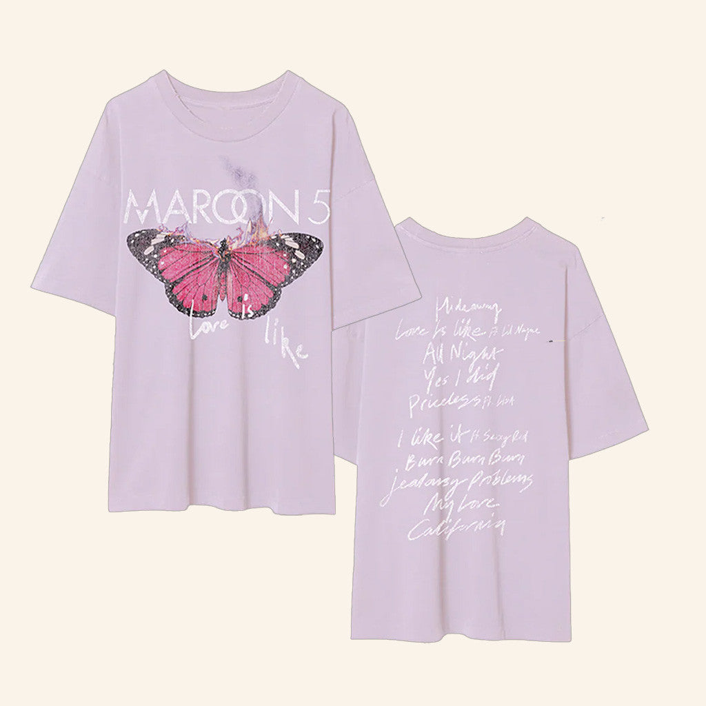 Maroon 5 Merch Love Is Like T-Shirt Gift Ideas For Her
