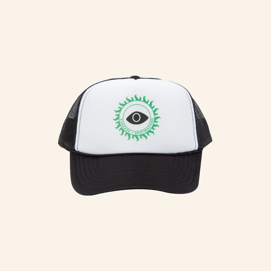 Kaskade Merch Destinations Green Trucker Hat Gitfs For Dudes