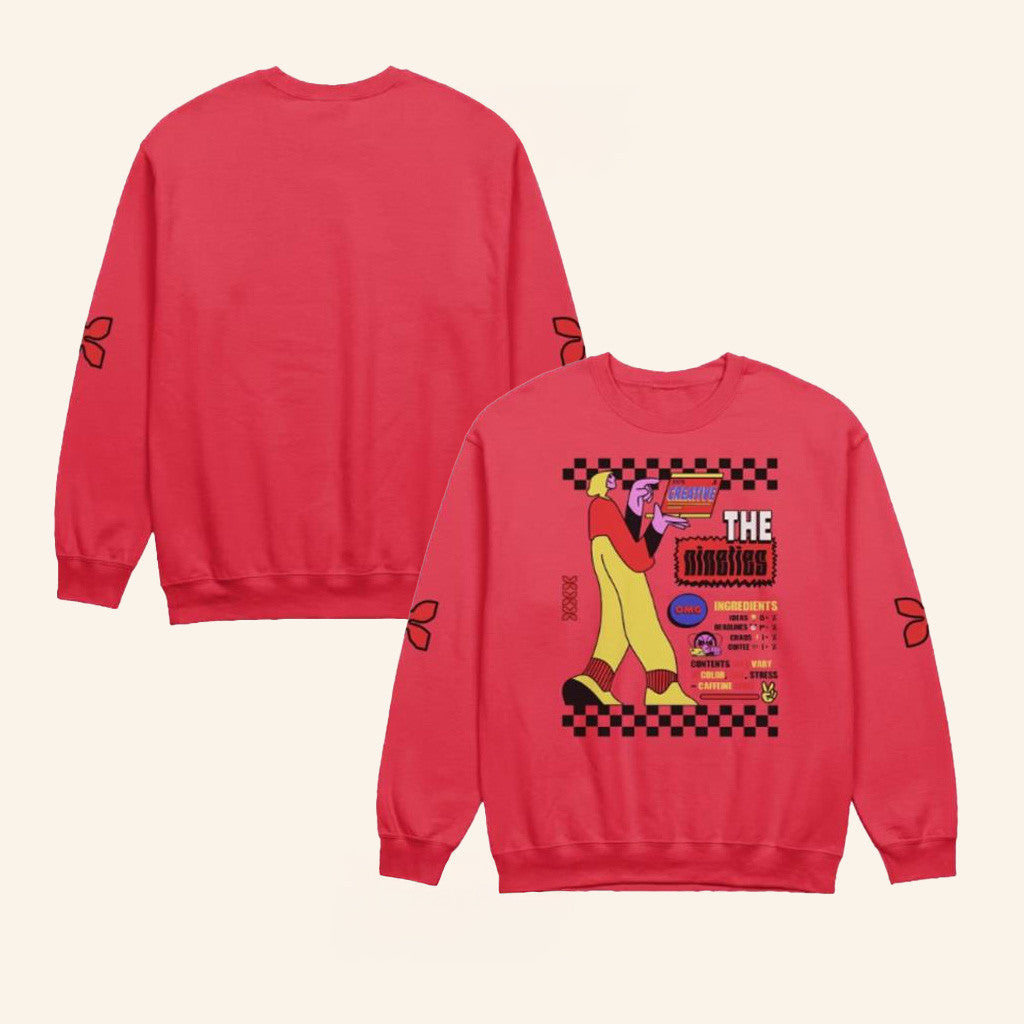 Aiah Assn Merch The 90'S Work Vibes Crewneck Sweatshirt Gift Ideas For Dudes