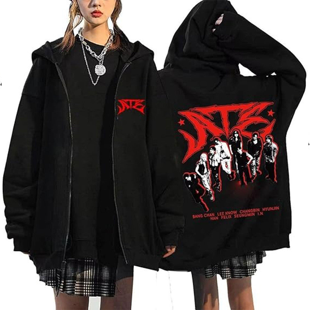 Stray Kids Merch ATE Zip Hoodie Gift Ideas For Music Lovers