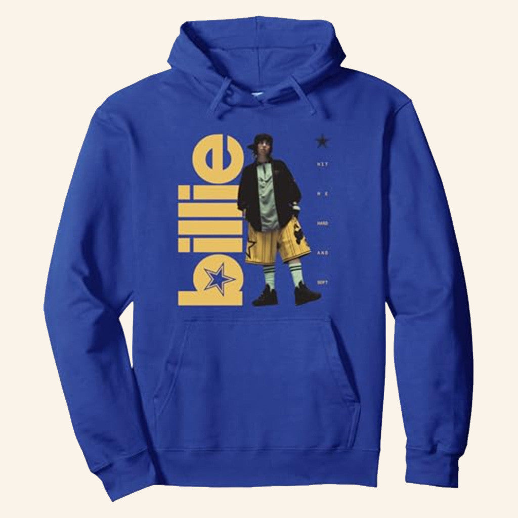 Billie Eilish Merch Hit Me Hard And Soft Tour 2025 Hoodie Standing Photo Hoodie Friends Gifts