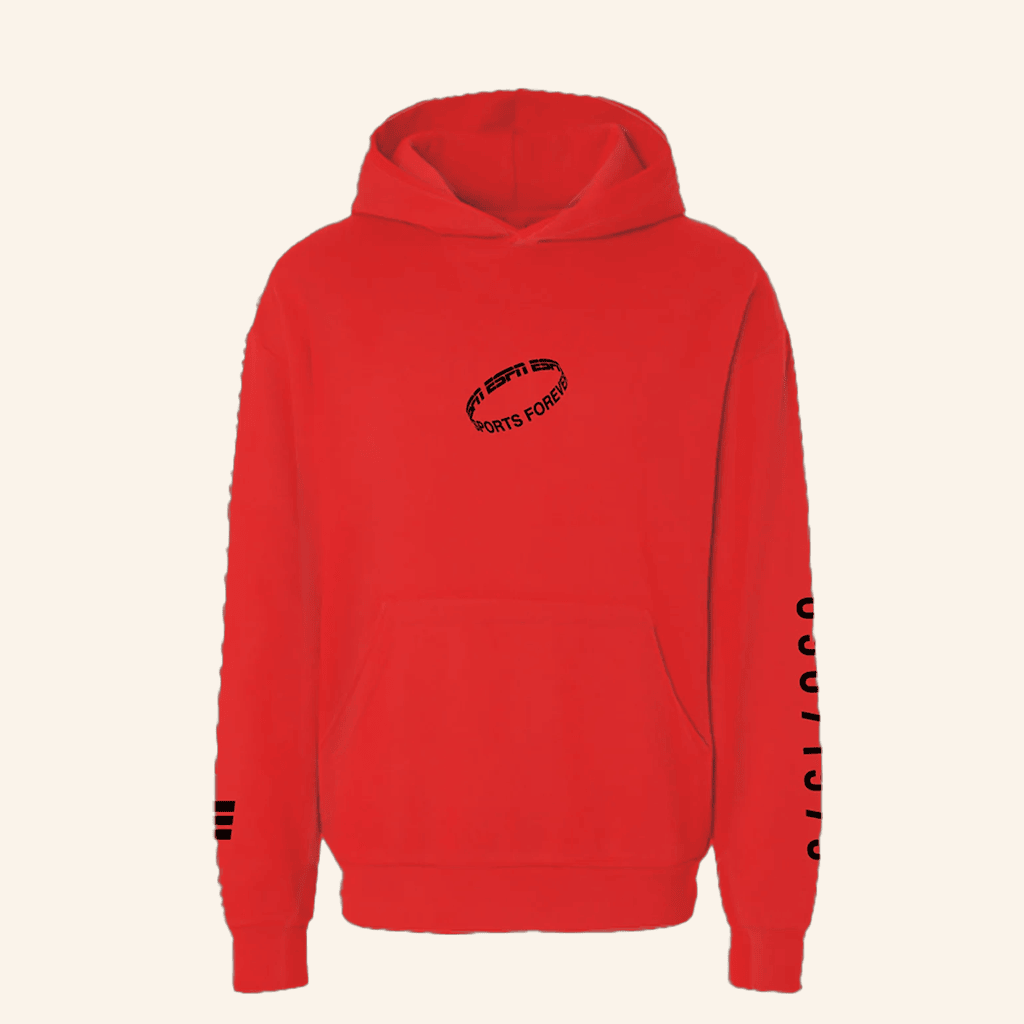 Espn Merch Sports Forever Infinity Red Hoodie Gifts For Him
