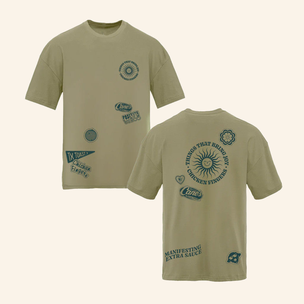 Raising Canes Gear Merch Things That Bring Joy T-Shirt Besties Gifts