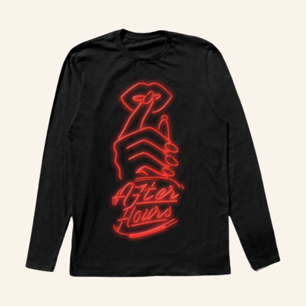 The Weeknd After Hours Til Dawn Tour Merch After Hours Signage Long Sleeve Shirt Fan Gifts