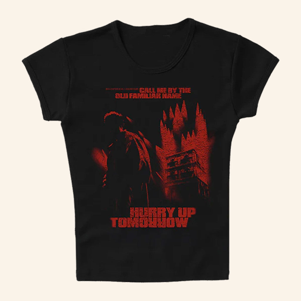 The Weeknd Concert Merch Enjoy The Show Women's Baby Tee Hurry Up Tomorrow Tour Fan Gifts