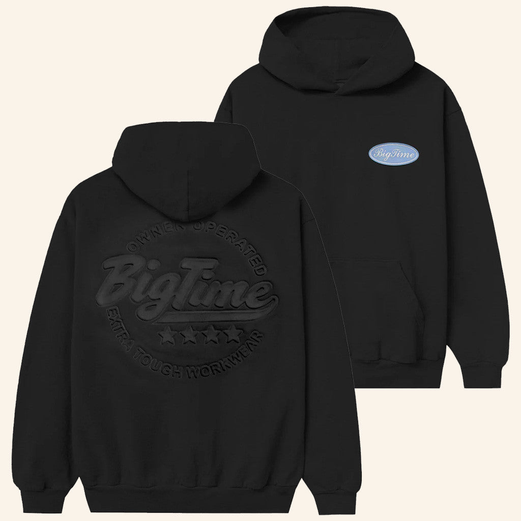 Bigtime Merch Owner Operated Debossed Hoodie Best Gifts For Him
