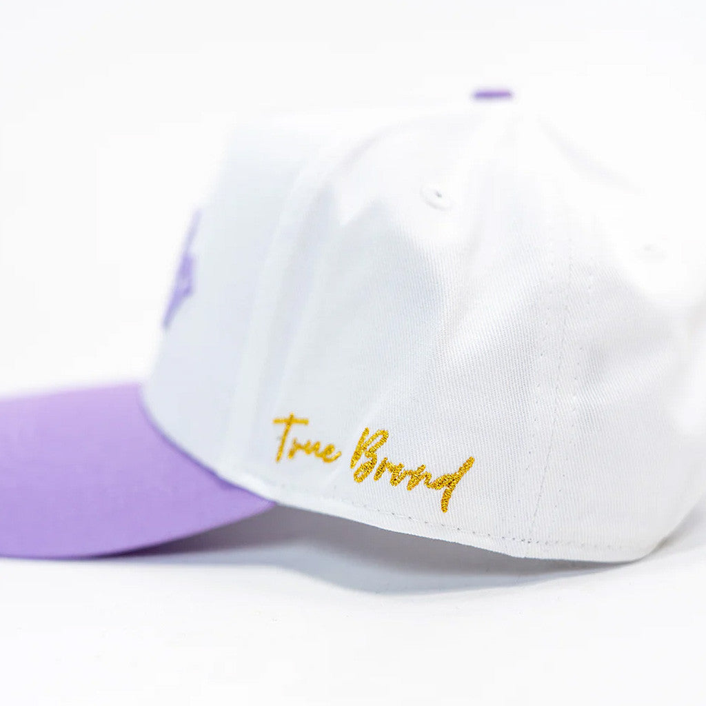 Dude Perfect Merch Embroidered Purple And White The DUDE Hat Best Gifts For Wife
