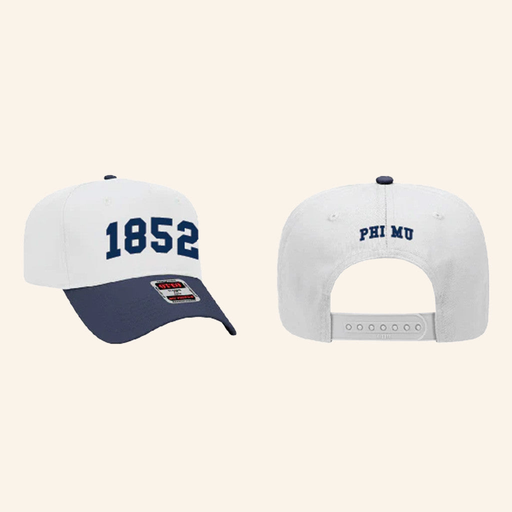 ADPI Merch 1852 Phi Mu Embroidered Hat Gifts For Boyfriend