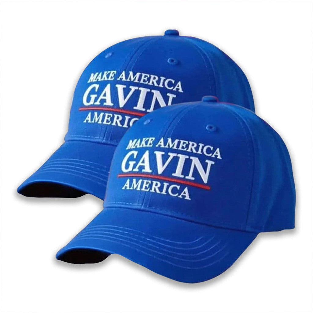 Make America Gavin Again Hat Gavin Newsom Patriot Merch Embroidered Hat Gifts For Friends