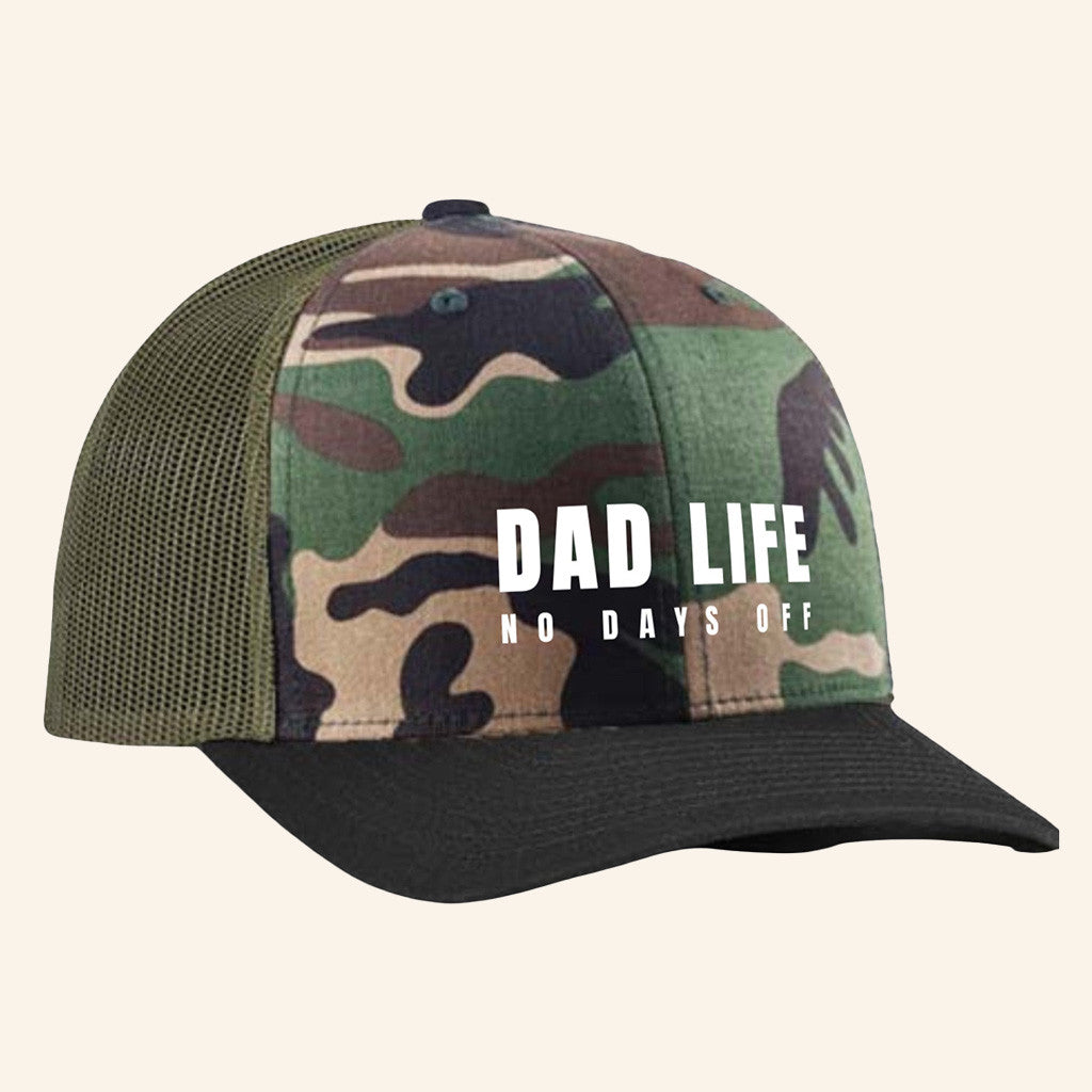 Dad No Days Off Hat Camo Trucker Hat Birthday Gift Ideas For Dad