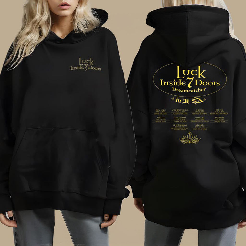 Dreamcatcher Luck Inside 7 Doors World Tour Hoodie, Dreamcatcher 2024 World Tour in US Shirt