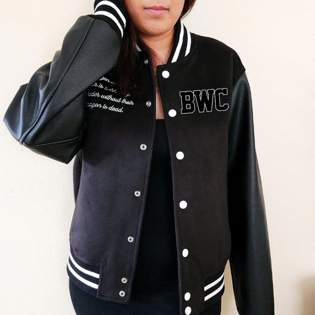 Fourth Wing Merch Riders Quadrant Varsity Jacket Present For Friends