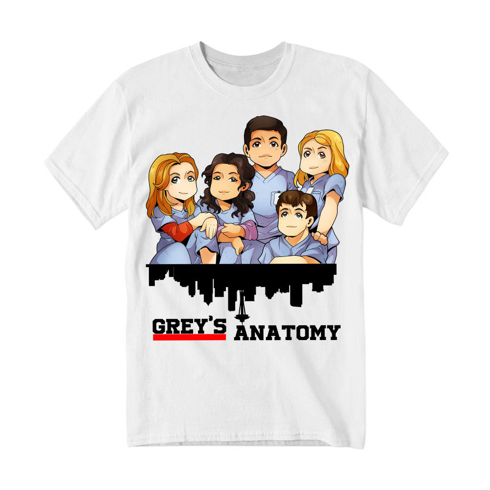 Greys Anatomy Shirt Cute Graphic Chibi T Shirt Gift For Mens Womens