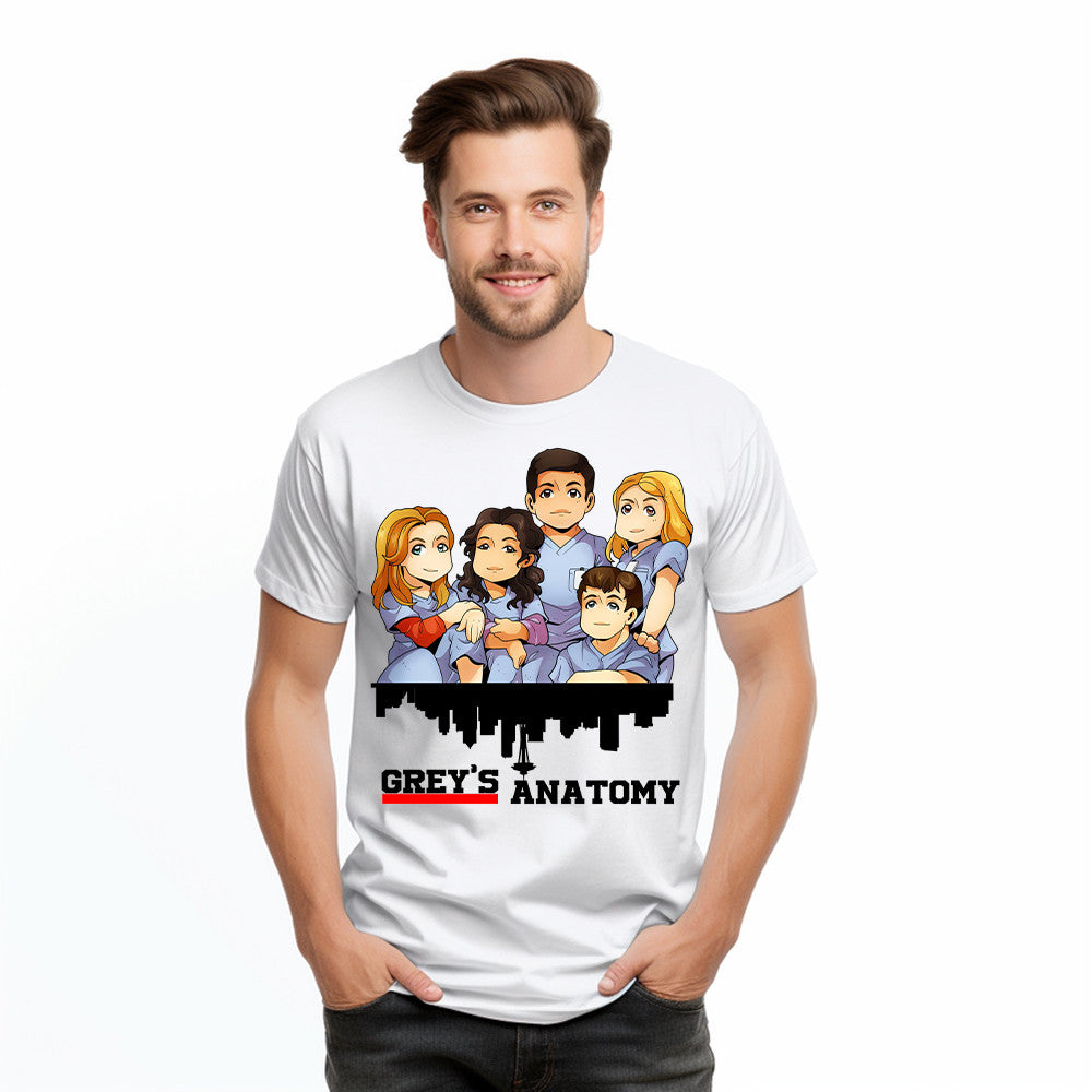 Greys Anatomy Shirt Cute Graphic Chibi T Shirt Gift For Mens Womens