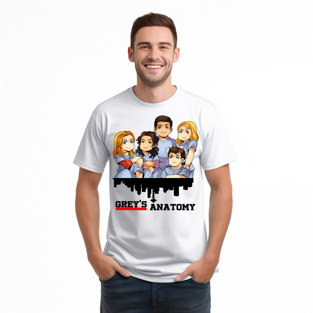 Greys Anatomy Shirt Cute Graphic Chibi T Shirt Gift For Mens Womens