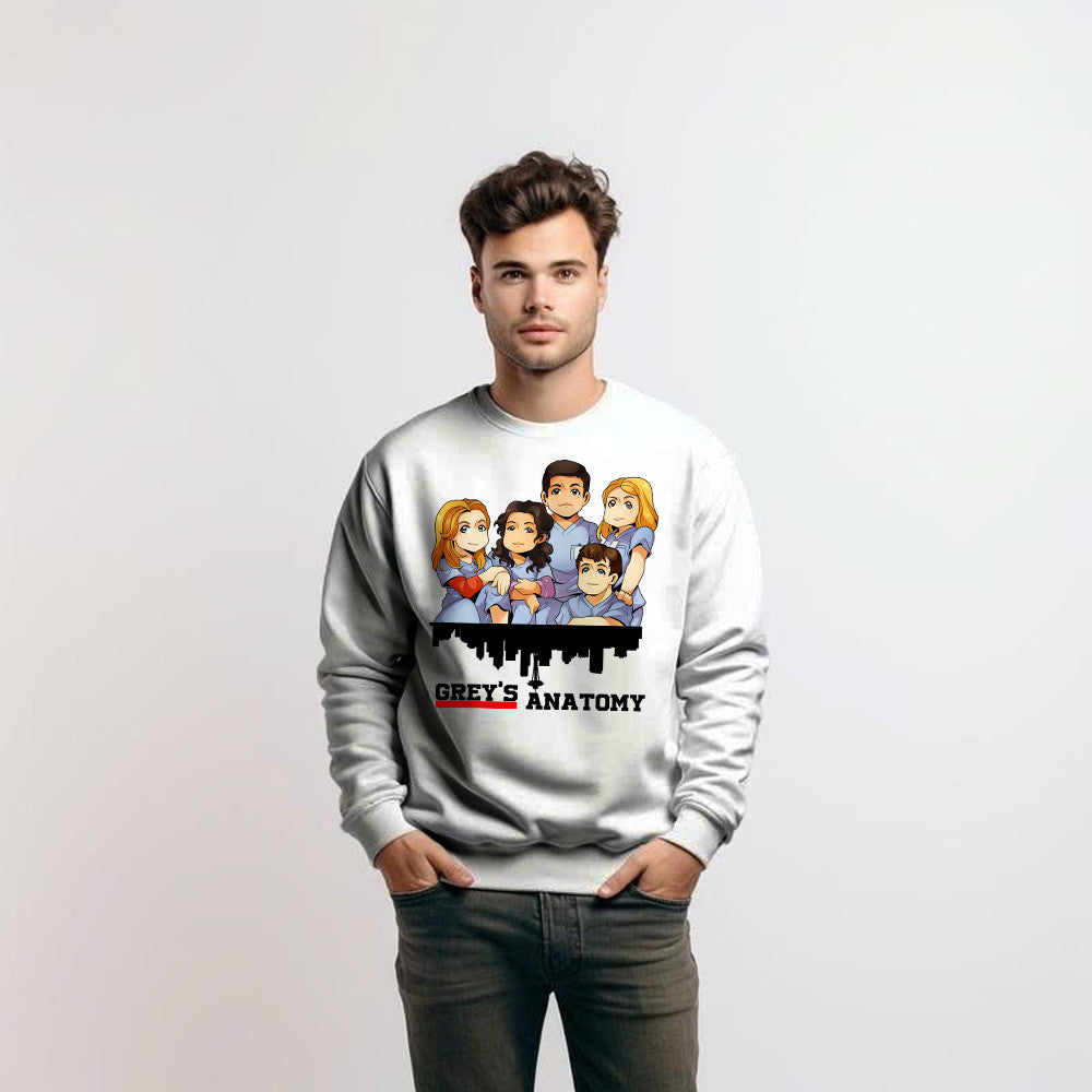 Greys Anatomy Shirt Cute Graphic Chibi Sweatshirt Gift For Mens Womens