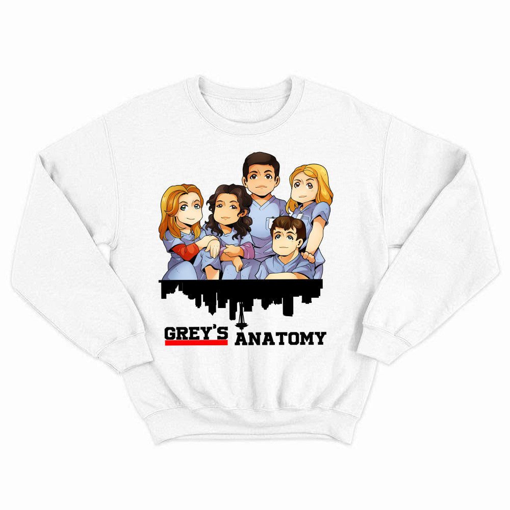Greys Anatomy Shirt Cute Graphic Chibi Sweatshirt Gift For Mens Womens