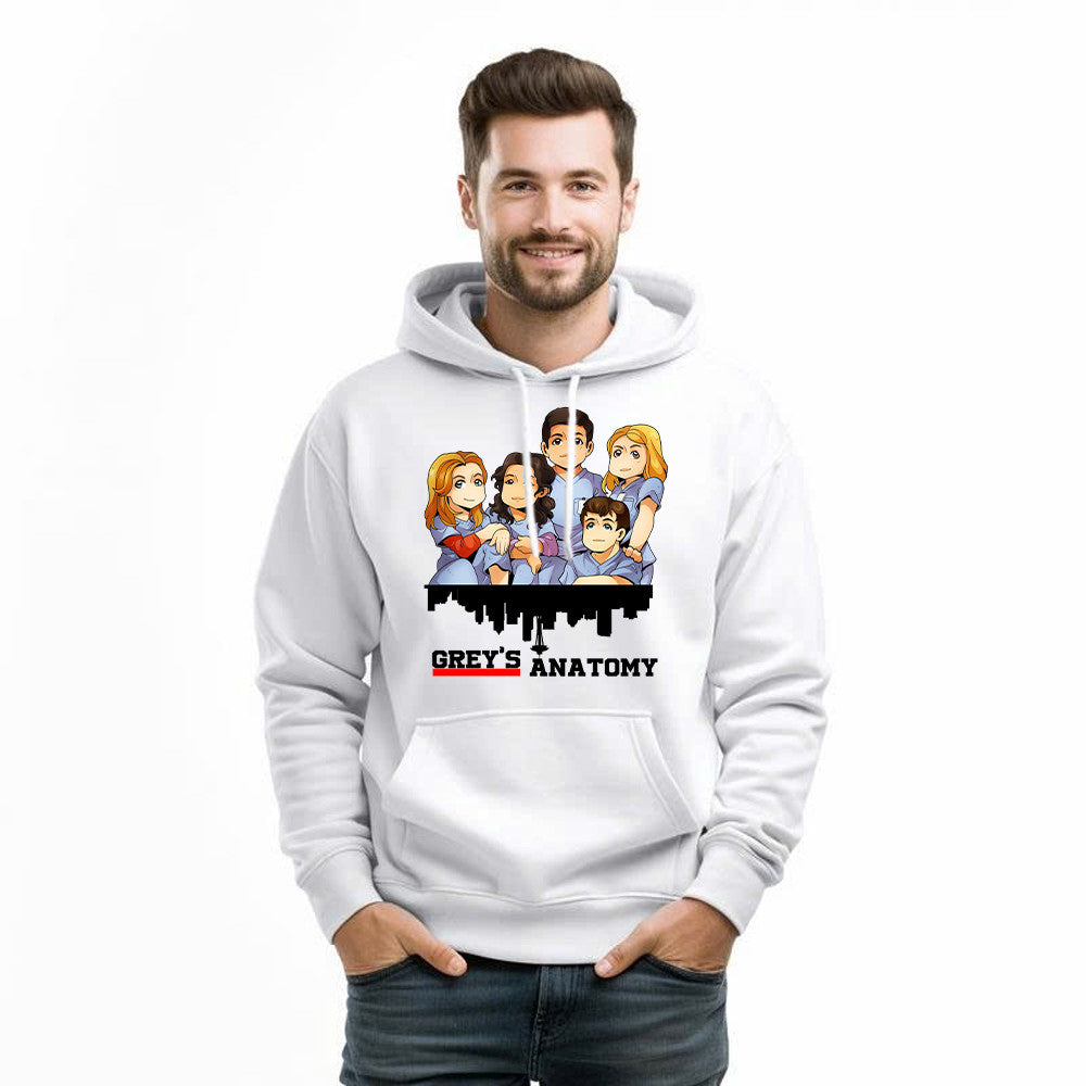 Greys Anatomy Hoodie Cute Graphic Chibi Hoodie Gift For Mens Womens