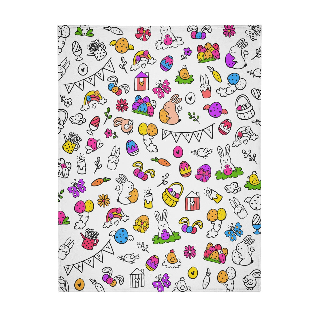Personalized Easter Coloring Blankets??- Gift for Kids