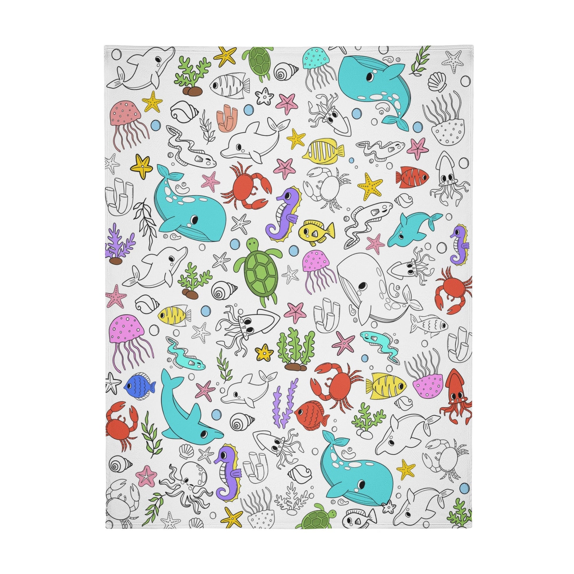 Ocean Coloring Blanket??- Gift for Kids