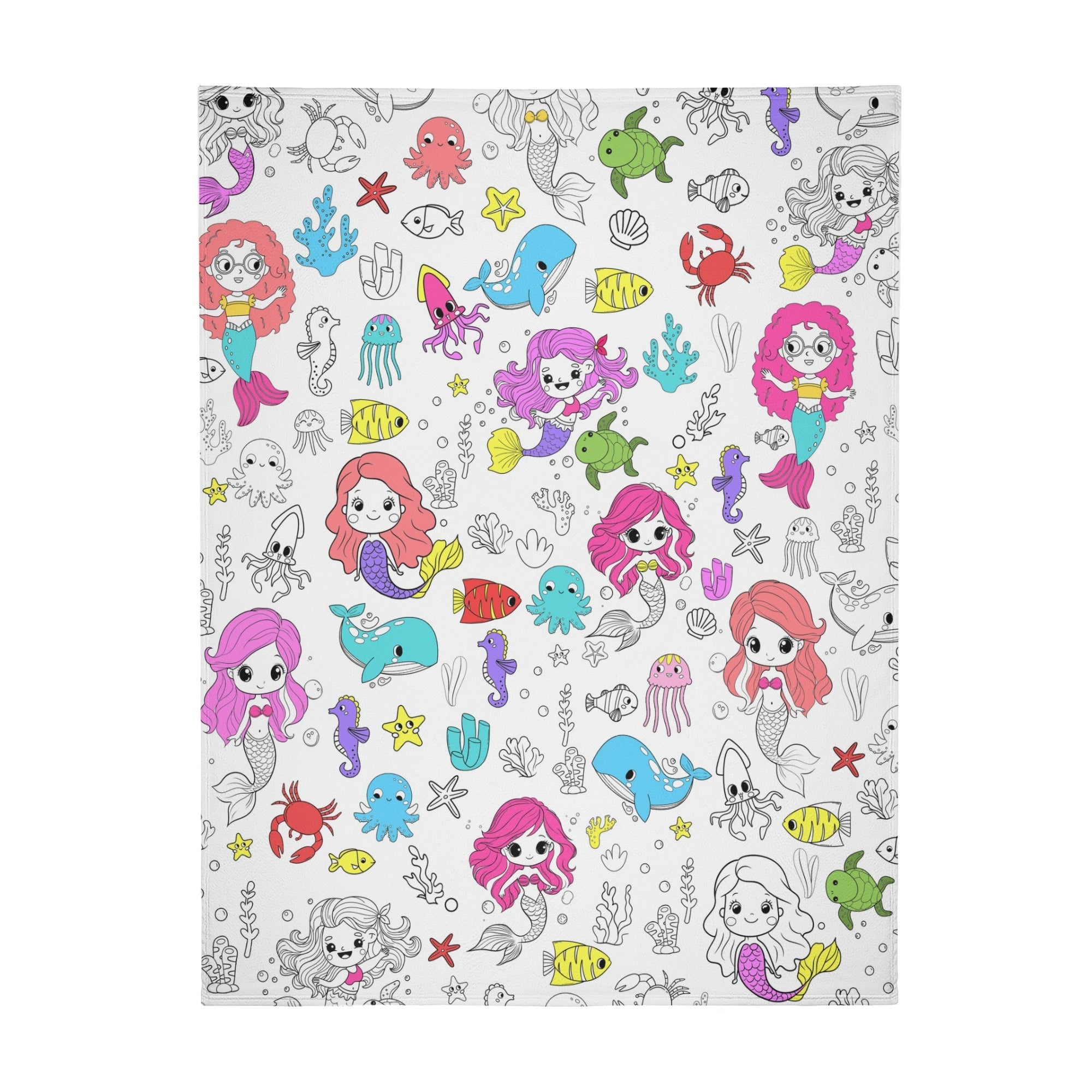 Mermaid Doodle Blanket??- Gift for Kids