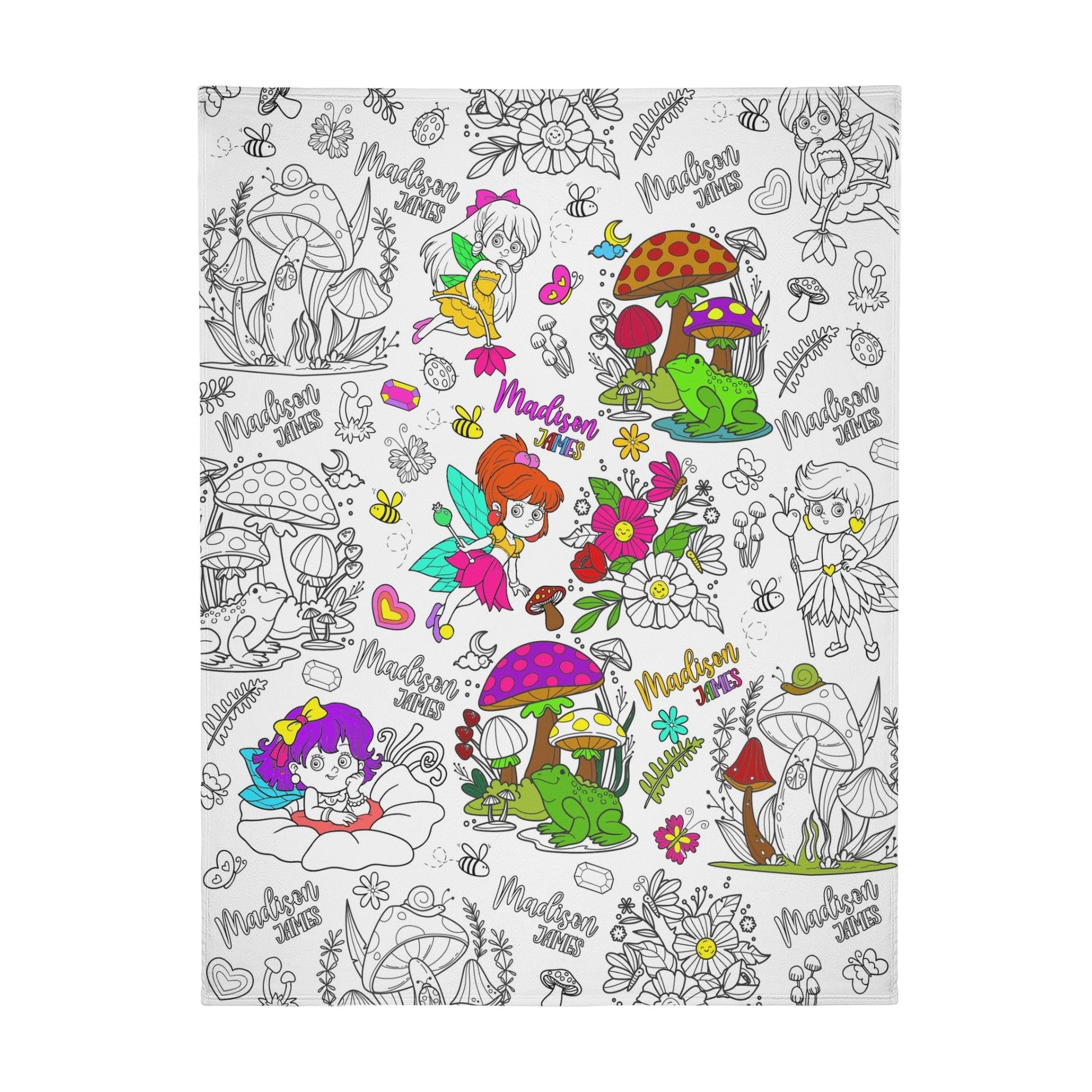Personalized Magic Mushroom Doodle Blanket??- Gift for Kids