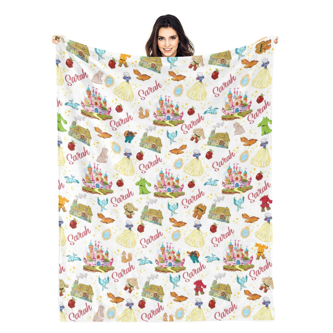 Personalized Fairy Tale Princess Name Blankets - Gift for Kids_8856