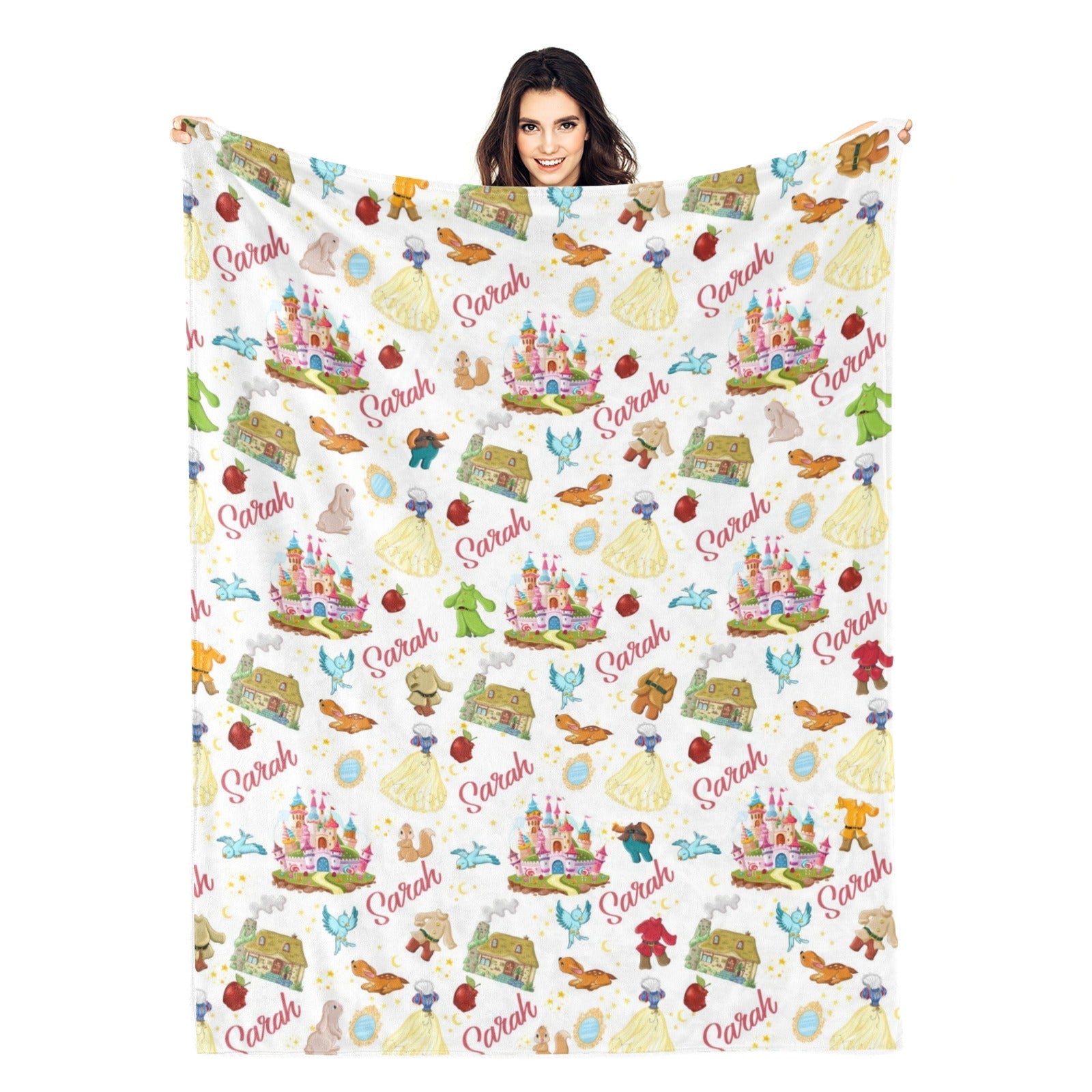 Personalized Fairy Tale Princess Name Blankets - Gift for Kids_8856