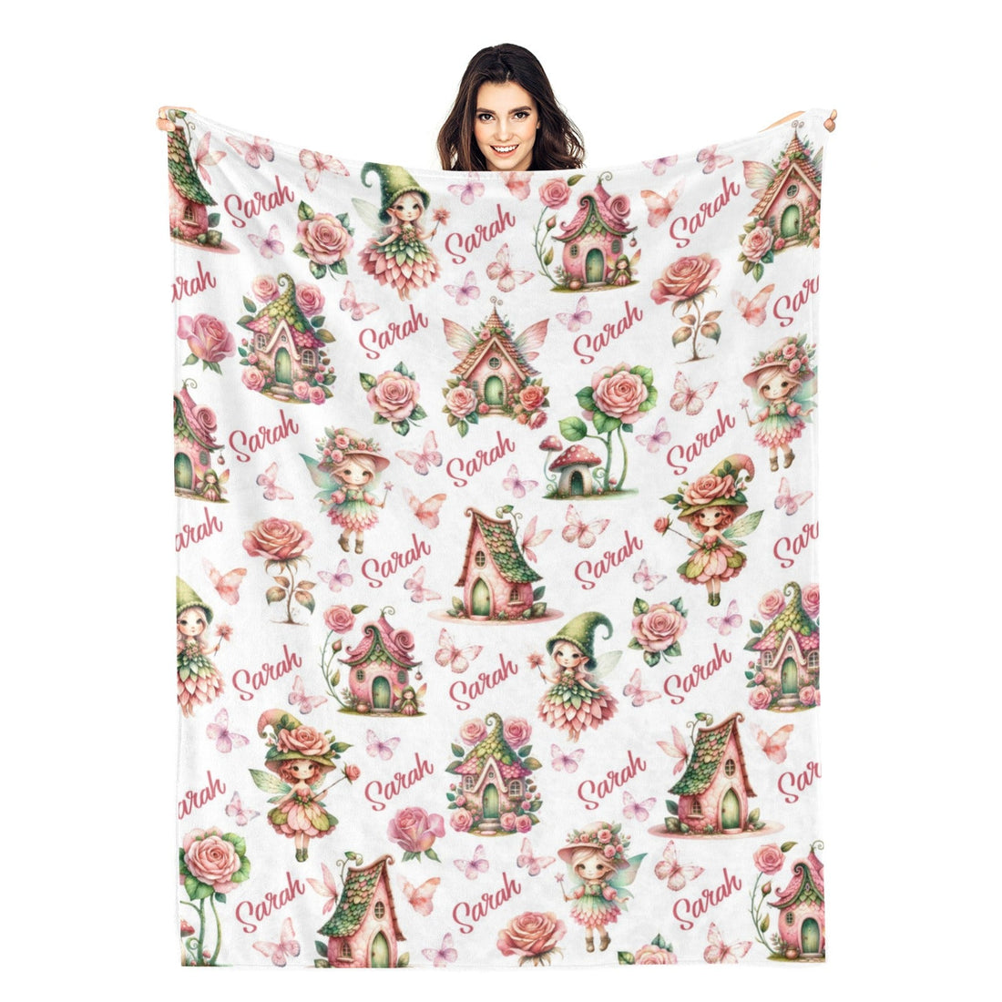 Personalized Magic Fairy Girl Name Blankets - Gift for Kids