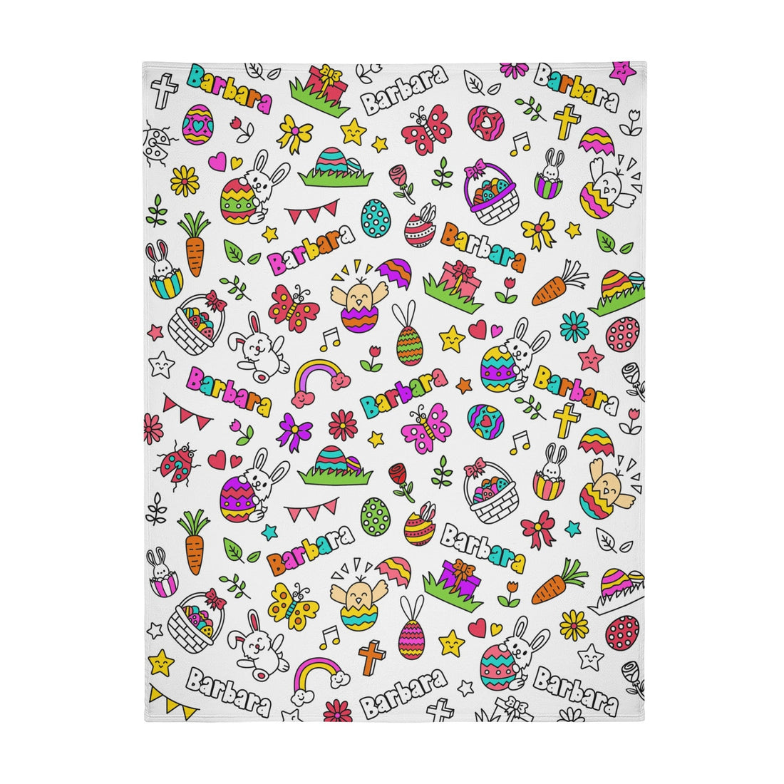 Personalized Cute Easter Doodle Blankets??- Gift for Kids